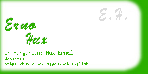 erno hux business card